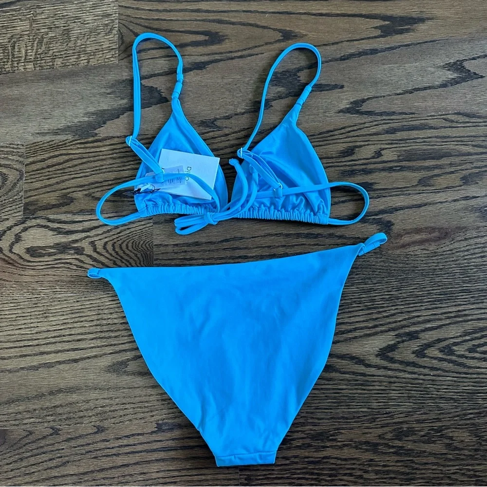 Onia Capri Blue Bikini Set, Alexa Top & Martina Bottom, NWT
